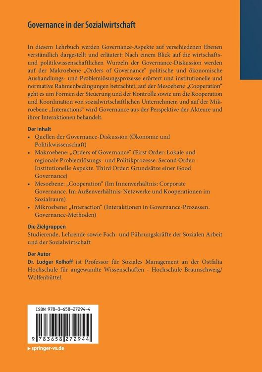 Produktbild: Governance in der Sozialwirtschaft