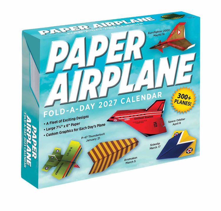 Produktbild: Paper Airplane Fold-a-Day &ndash; Papierflieger-Faltvorlage f&uuml;r jeden Tag 2027