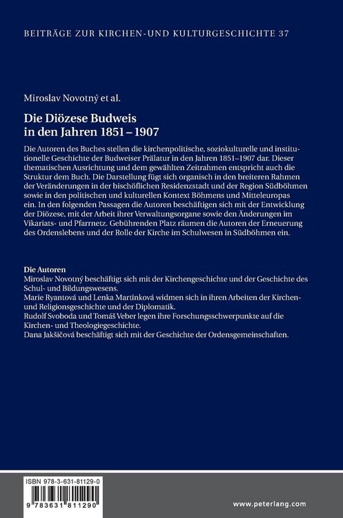 Produktbild: Die Di&ouml;zese Budweis in den Jahren 1851 - 1907
