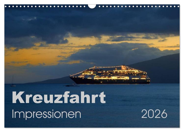 Produktbild: Kreuzfahrt Impressionen (Wandkalender 2026 DIN A3 quer), CALVENDO Monatskalender