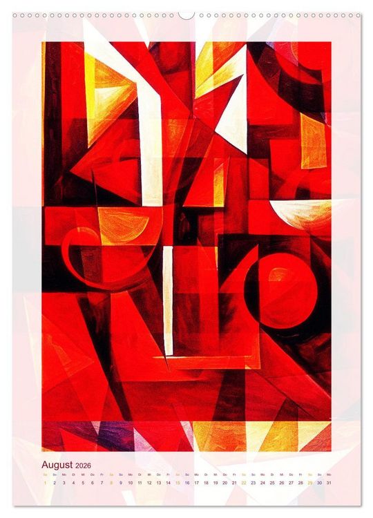 Produktbild: Licht und Schatten . Cubism Wall Art (hochwertiger Premium Wandkalender 2026 DIN A2 hoch), Kunstdruck in Hochglanz