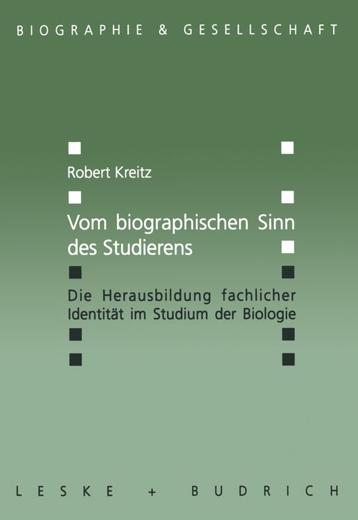Produktbild: Vom biographischen Sinn des Studierens