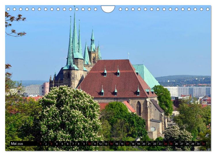 Produktbild: Willkommen in ERFURT (Wandkalender 2026 DIN A4 quer), CALVENDO Monatskalender