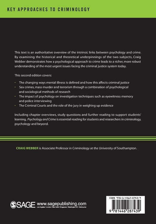 Produktbild: Psychology and Crime