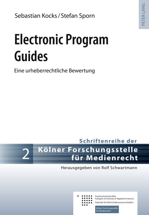 Produktbild: Electronic Program Guides