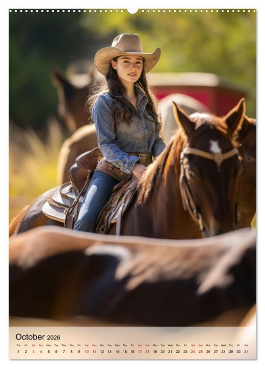 Produktbild: Saddle and Soul (High Quality Premium Wall Calendar 2026 DIN A2 portrait),CALVENDO 12 Month Wall Calendar