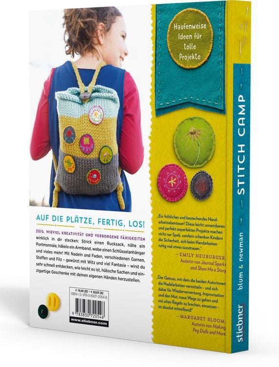 Produktbild: Stitch Camp &ndash; 18 ausget&uuml;ftelte Projekte f&uuml;r Kids + Teens
