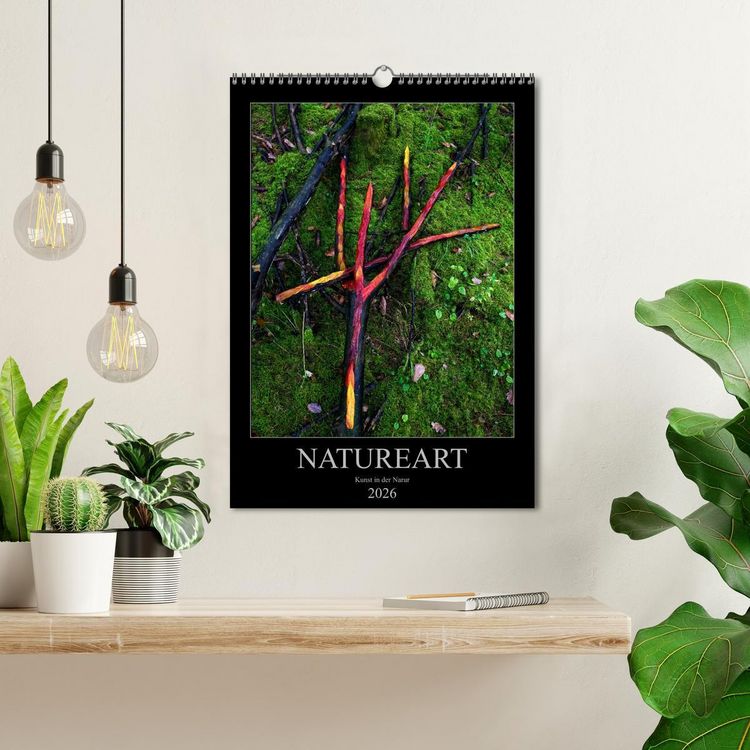 Produktbild: NATUREART - KUNST IN DER NATUR (Wandkalender 2026 DIN A3 hoch), CALVENDO Monatskalender