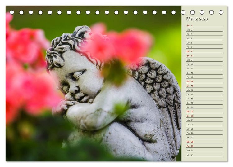 Produktbild: Engel - Begleiter f&uuml;r jeden Tag (Tischkalender 2026 DIN A5 quer), CALVENDO Monatskalender