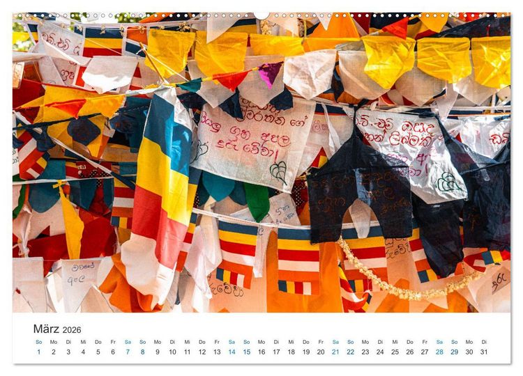 Produktbild: Traumziel Sri Lanka (hochwertiger Premium Wandkalender 2026 DIN A2 quer), Kunstdruck in Hochglanz