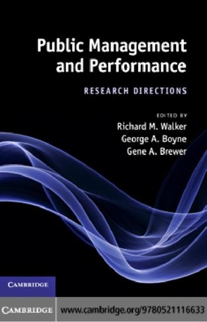Produktbild: Public Management and Performance