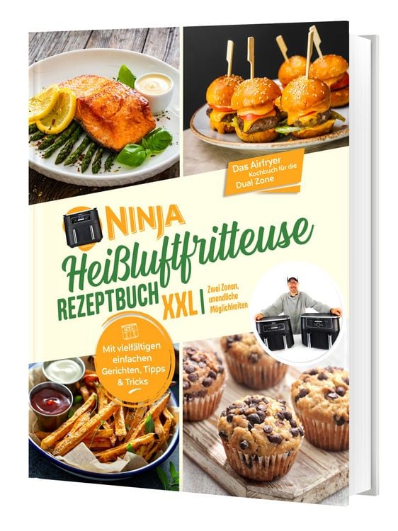 Produktbild: Ninja Heissluftfritteuse Rezeptbuch XXL: Zwei Zonen, unendliche M&ouml;glichkeiten