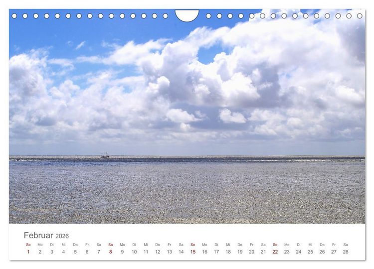 Produktbild: Mein B&uuml;sum - Das wundersch&ouml;ne Nordseeheilbad in Schleswig-Holstein (Wandkalender 2026 DIN A4 quer), CALVENDO Monatskalender