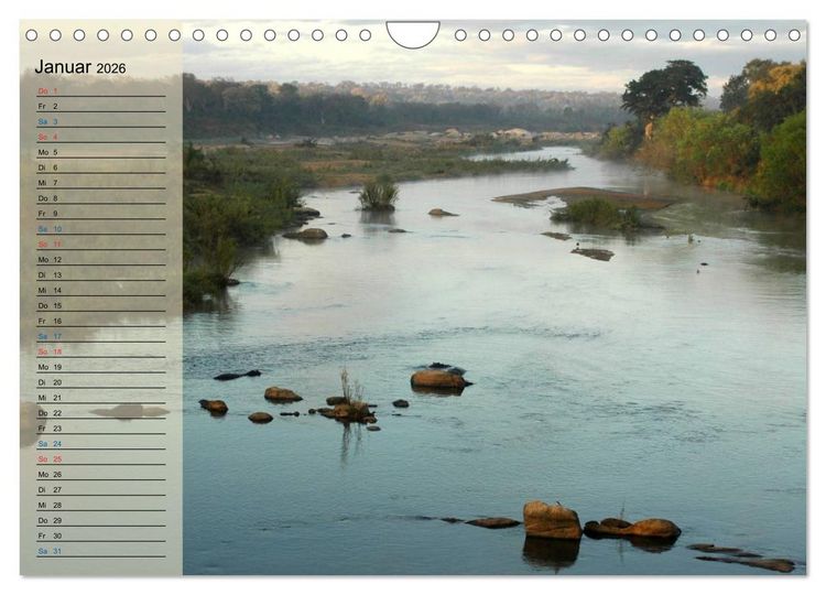 Produktbild: S&uuml;d Afrika - vom Kr&uuml;ger Nationalpark bis nach Kapstadt (Wandkalender 2026 DIN A4 quer), CALVENDO Monatskalender