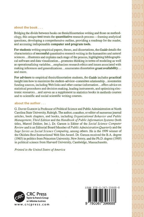 Produktbild: Guide to Writing Empirical Papers, Theses, and Dissertations