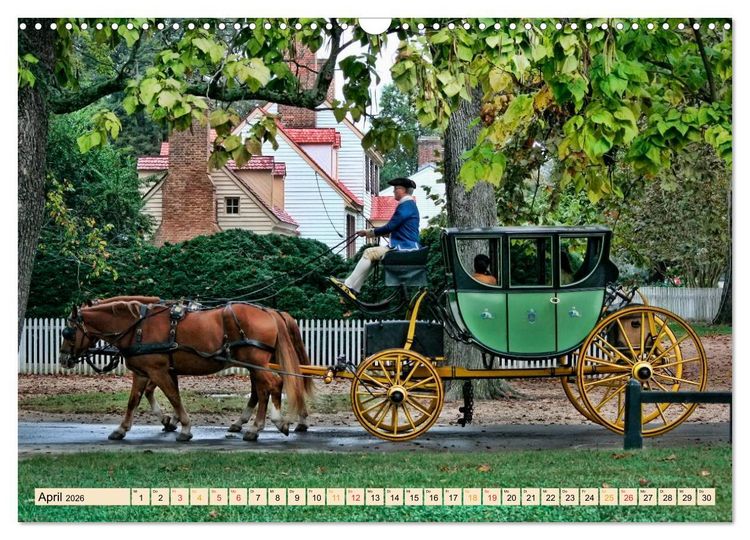 Produktbild: Pferdekutschen - Vorg&auml;nger des Automobils (Wandkalender 2026 DIN A3 quer), CALVENDO Monatskalender