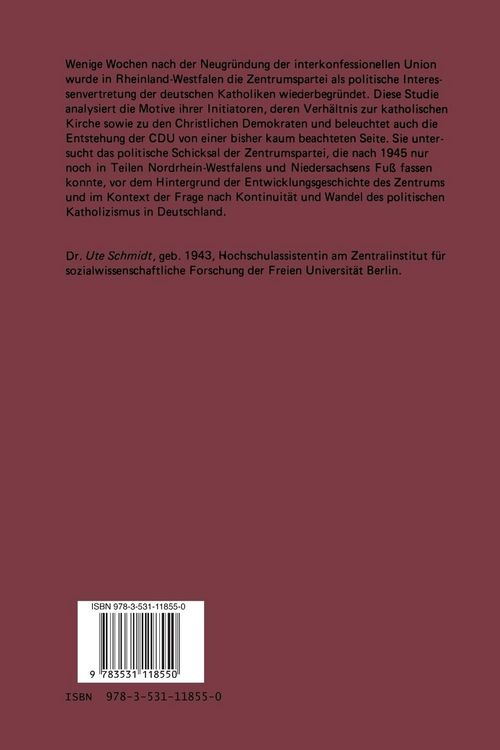 Produktbild: Zentrum oder CDU