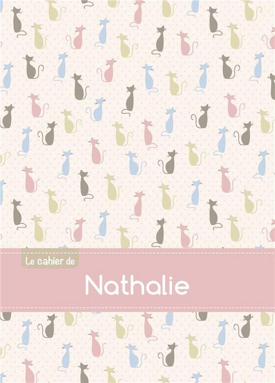 Produktbild: Cahier nathalie ptscx,96p,a5 chats