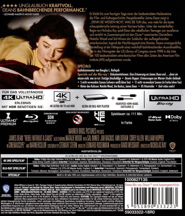 Produktbild: ... denn sie wissen nicht, was sie tun (+ Blu-ray)