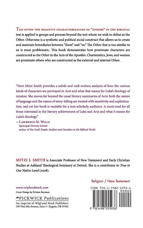 Produktbild: The Literary Construction of the Other in the Acts of the Apostles