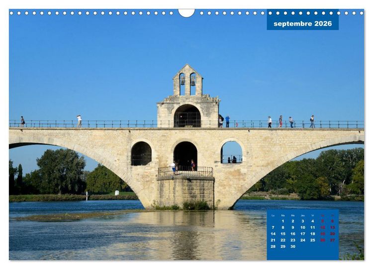 Produktbild: Ponts historiques de Provence (Calendrier mural 2026 DIN A3 vertical), CALVENDO calendrier mensuel