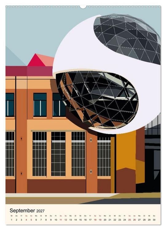 Produktbild: LEIPZIG URBAN (Wandkalender 2027 DIN A2 hoch), CALVENDO Monatskalender