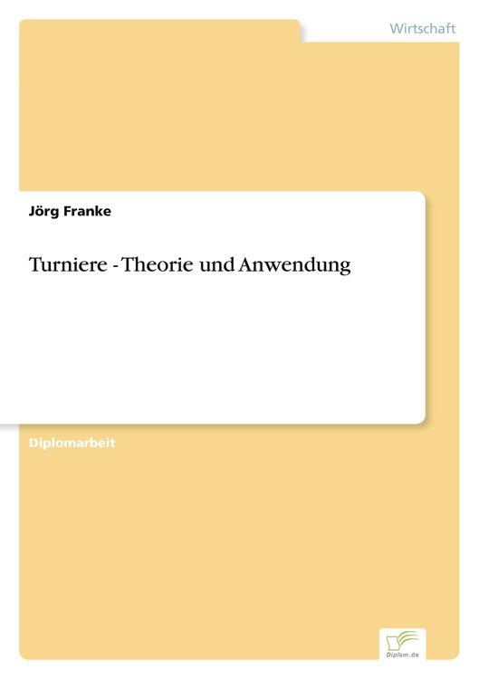 Produktbild: Turniere - Theorie und Anwendung