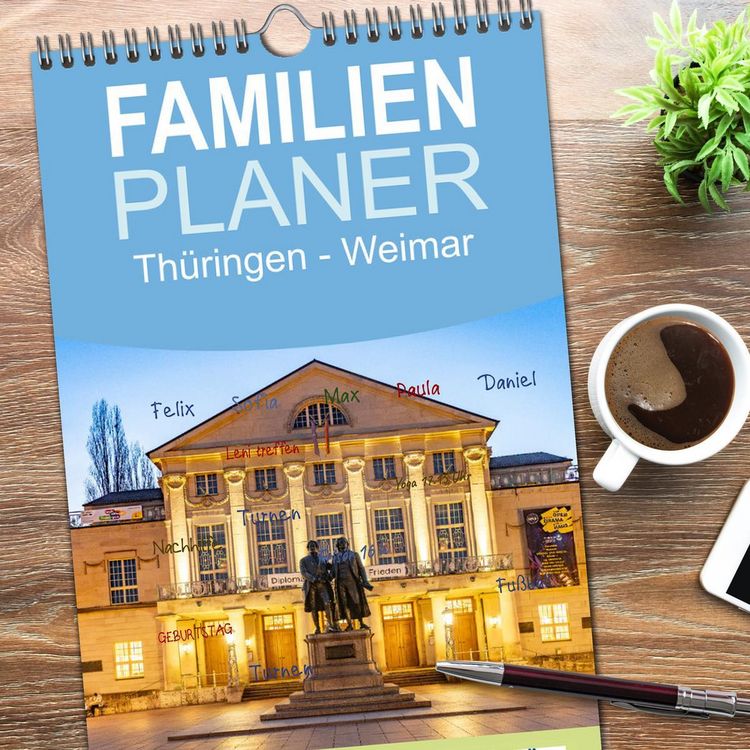 Produktbild: Familienplaner 2026 - Th&uuml;ringen - Weimar mit 5 Spalten (Wandkalender, 21 x 45 cm) CALVENDO