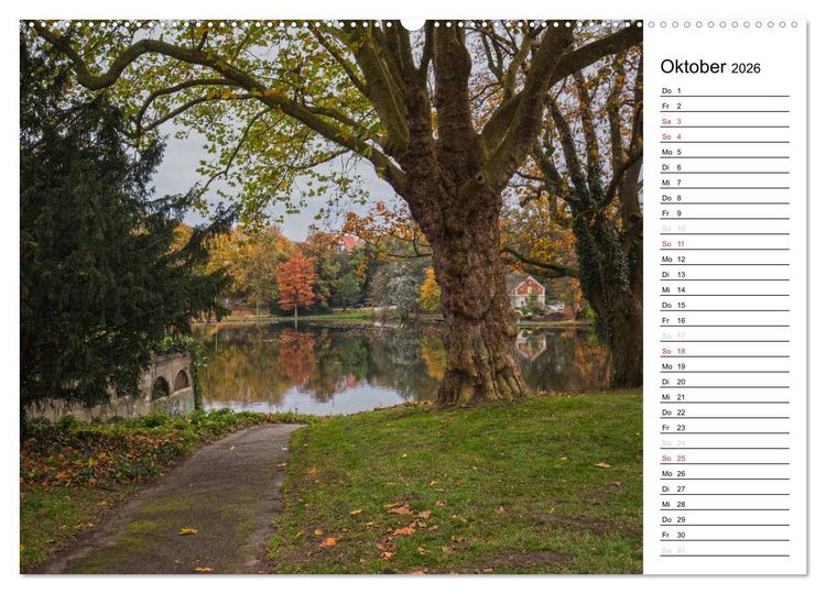 Produktbild: Hansestadt L&uuml;beck / Geburtstagskalender (hochwertiger Premium Wandkalender 2026 DIN A2 quer), Kunstdruck in Hochglanz