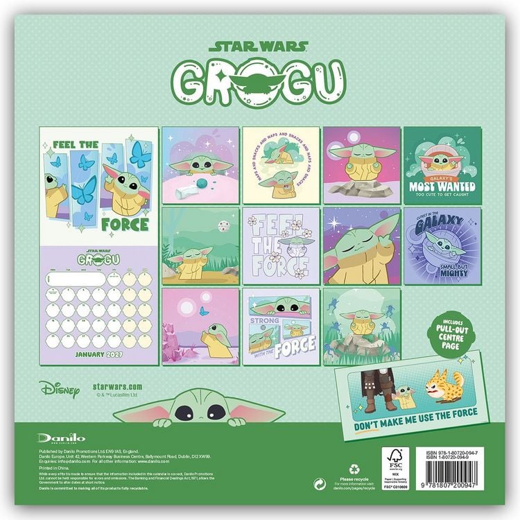 Produktbild: Star Wars &ndash; Grogu 2027 &ndash; Offizieller Wandkalender
