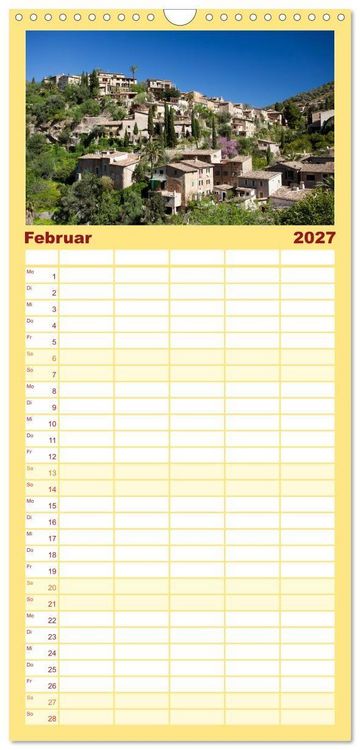 Produktbild: Familienplaner 2027 - Mallorca - Momente einer Reise mit 5 Spalten (Wandkalender, 21 x 45 cm) CALVENDO