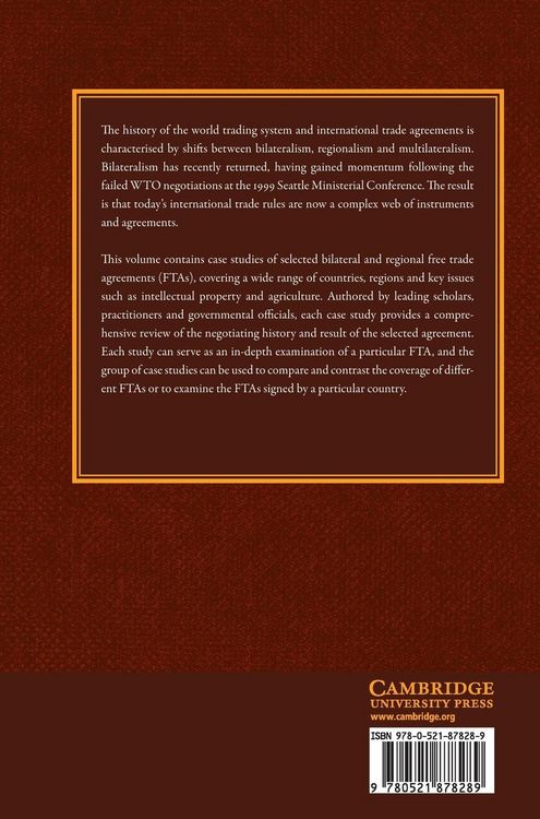 Produktbild: Bilateral and Regional Trade Agreements