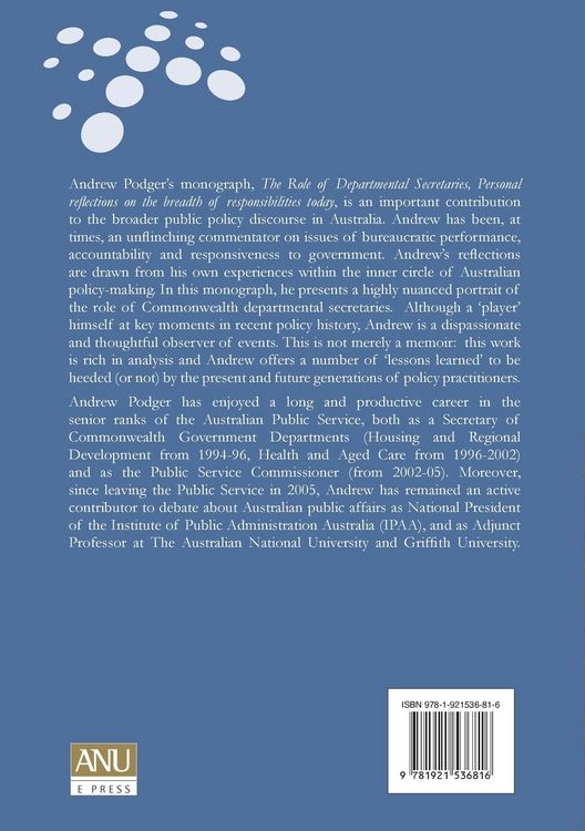 Produktbild: The Role of Departmental Secretaries