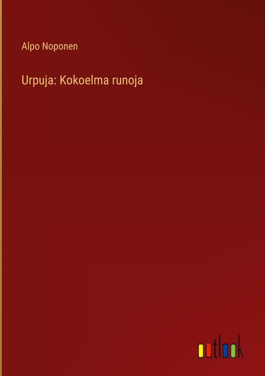 Produktbild: Urpuja: Kokoelma runoja