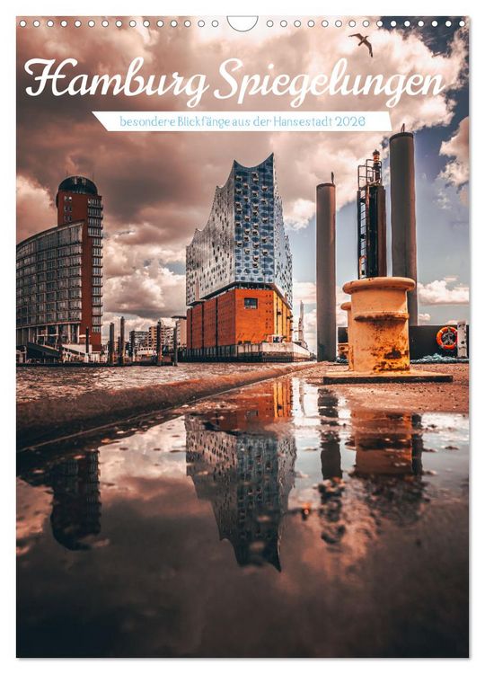 Produktbild: Hamburg Spiegelungen 2026 (Wandkalender 2026 DIN A3 hoch), CALVENDO Monatskalender