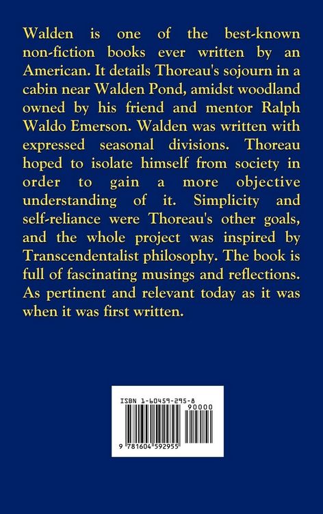Produktbild: Walden - A Classic Reflection on Nature, Simplicity, Self-Reliance, and the Search for Meaningful Living