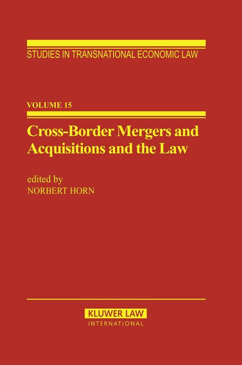 Produktbild: Cross-Border Mergers and Acquisitions and the Law
