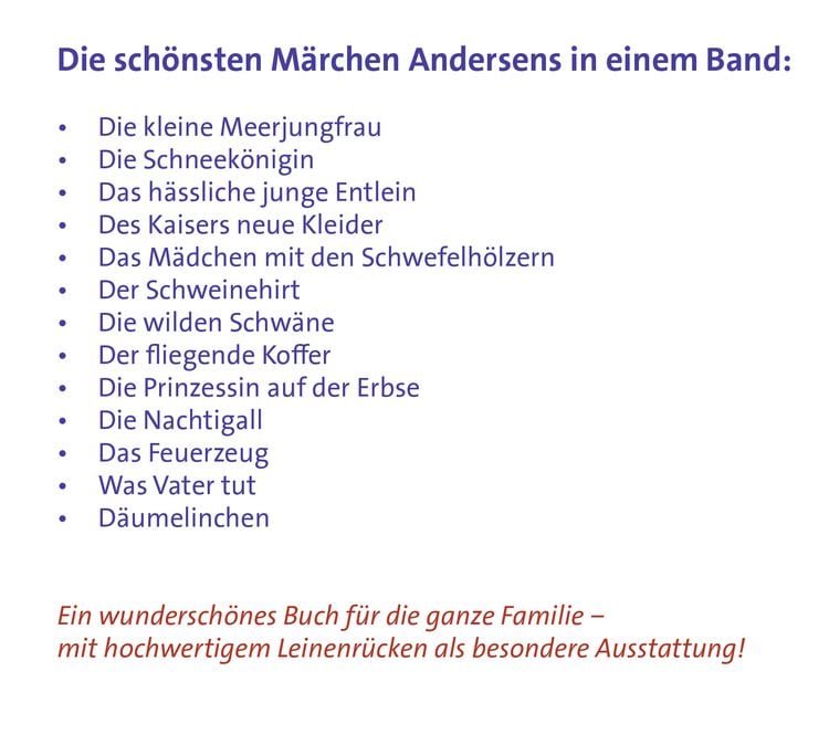 Produktbild: Andersens M&auml;rchen