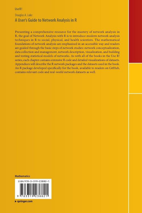 Produktbild: A User&rsquo;s Guide to Network Analysis in R