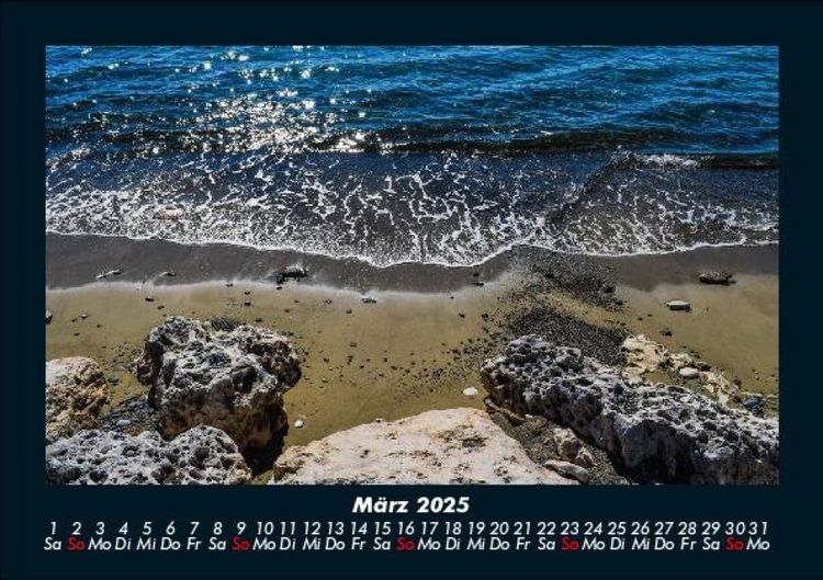 Produktbild: Die sch&ouml;nsten Meereslandschaften 2025 Fotokalender DIN A5