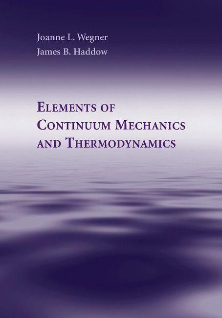 Produktbild: Elements of Continuum Mechanics and Thermodynamics