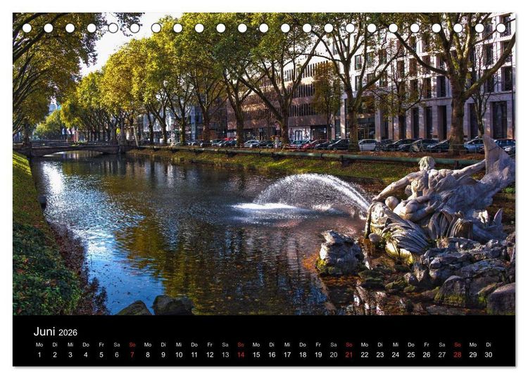 Produktbild: D&uuml;sseldorf - Impressionen (Tischkalender 2026 DIN A5 quer), CALVENDO Monatskalender