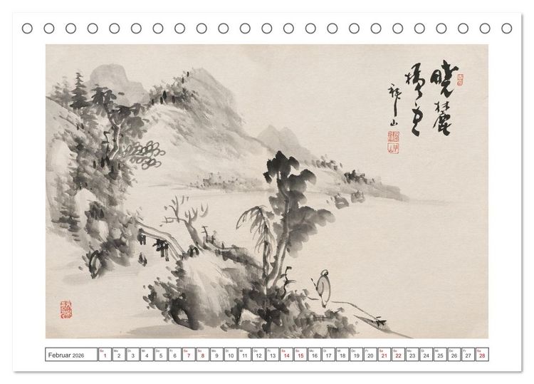 Produktbild: Yoshitsugu Haizan (Tischkalender 2026 DIN A5 quer), CALVENDO Monatskalender