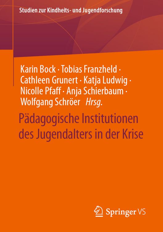 Produktbild: P&auml;dagogische Institutionen des Jugendalters in der Krise