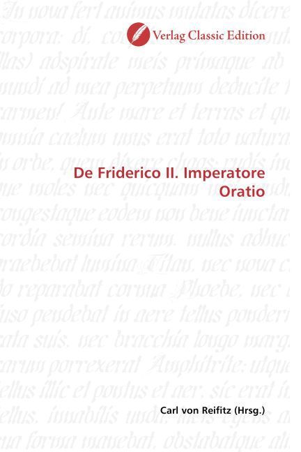 Produktbild: De Friderico II. Imperatore Oratio