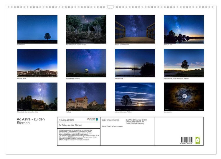 Produktbild: Ad Astra - zu den Sternen (Wandkalender 2026 DIN A2 quer), CALVENDO Monatskalender