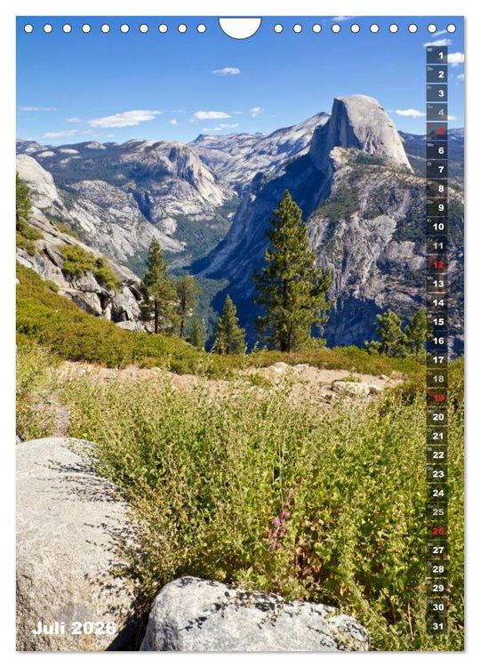 Produktbild: YOSEMITE VALLEY Natur Pur (Wandkalender 2026 DIN A4 hoch), CALVENDO Monatskalender