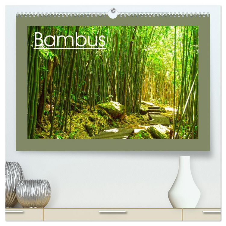 Produktbild: Bambus (hochwertiger Premium Wandkalender 2026 DIN A2 quer), Kunstdruck in Hochglanz