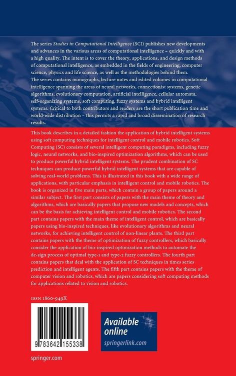 Produktbild: Soft Computing for Intelligent Control and Mobile Robotics