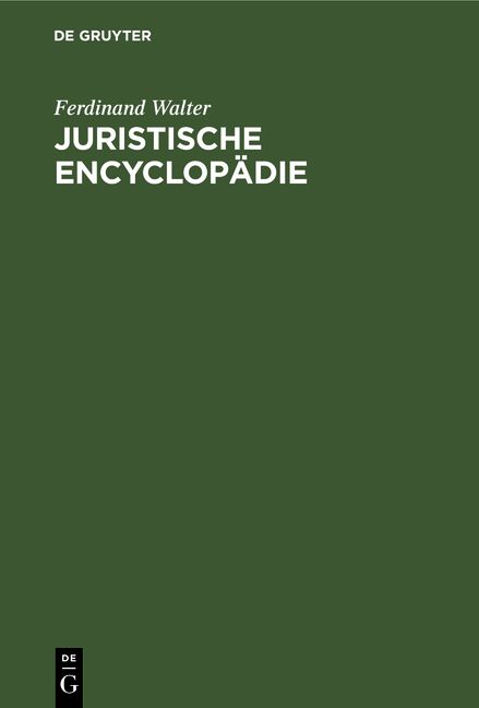 Produktbild: Juristische Encyclop&auml;die